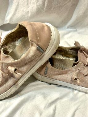 Sperry Kids Metallic Blush Slip-On Sneakers